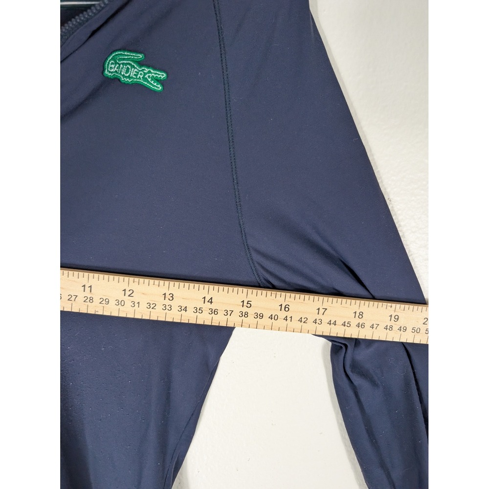 Lacoste x Bandier Womens Small Navy Blue 1/4 Zip Performance Sweater LXB20227 - Picture 4 of 8